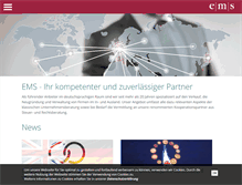 Tablet Screenshot of emskg.de